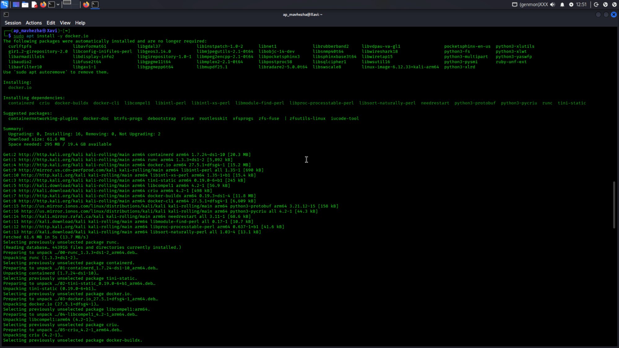 Setup and recon: docker install