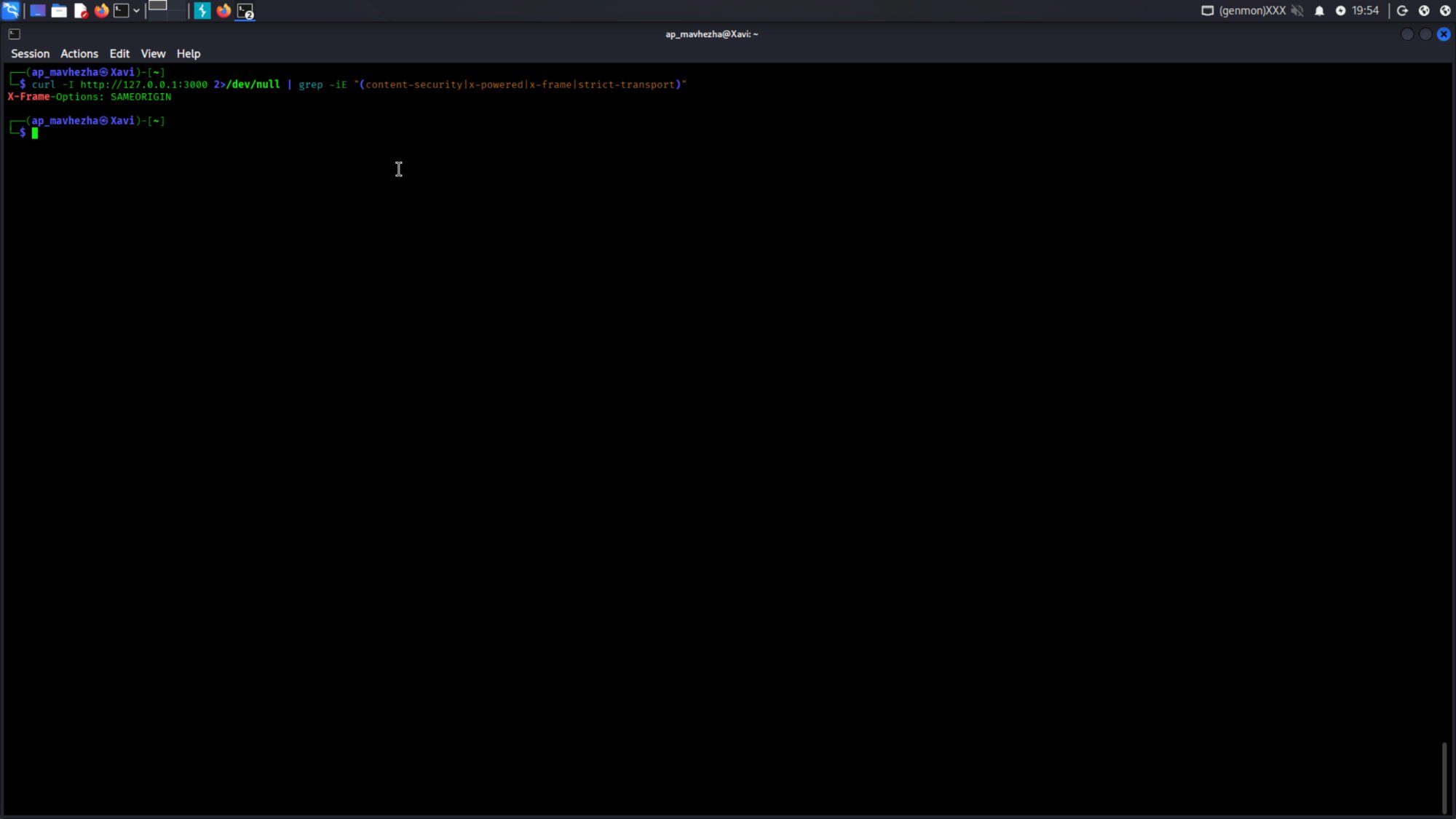 Security misconfiguration: missing security headers