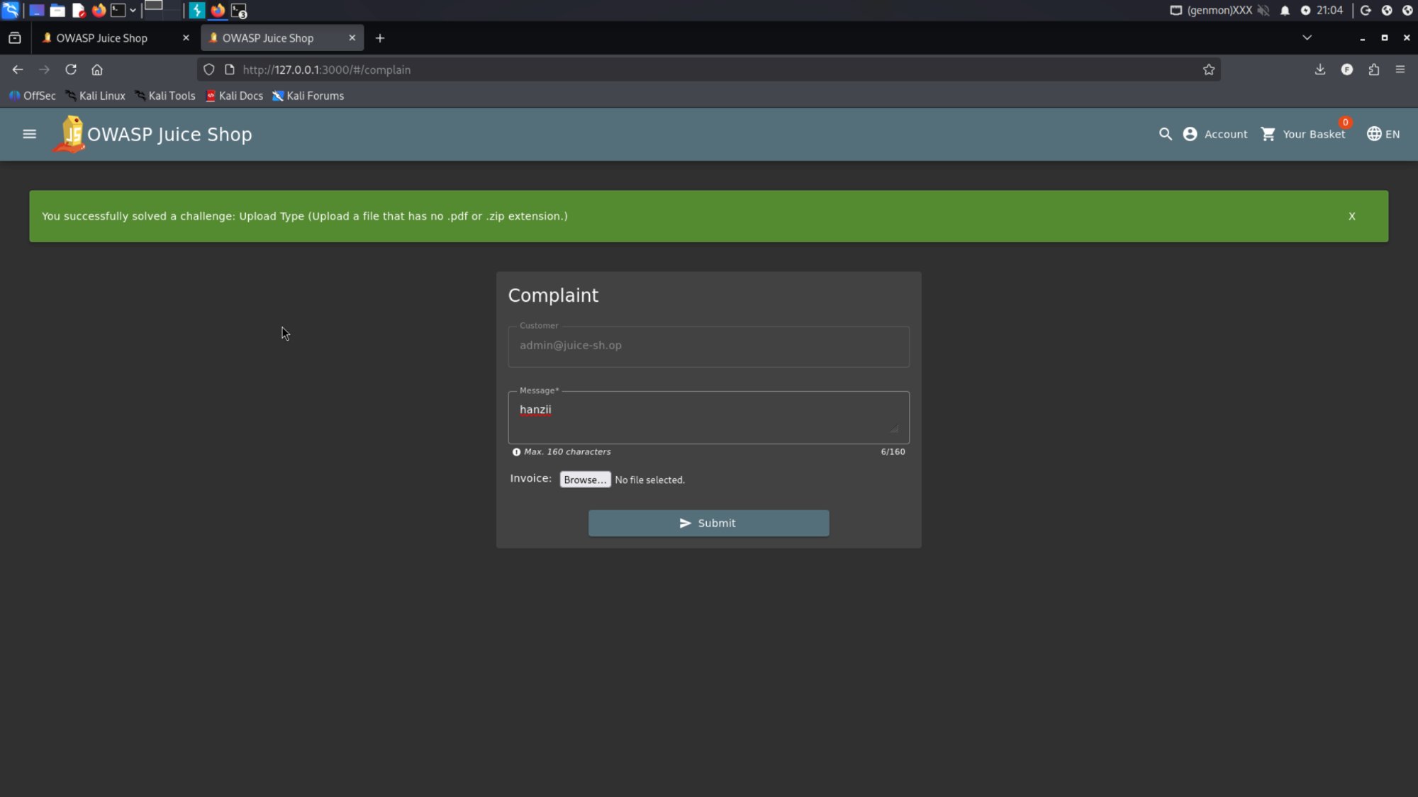 File upload bypass: upload bypass successful